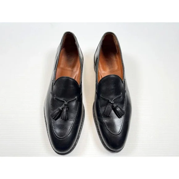 Polo Ralph Lauren Booth Calfskin Loafers Mens 12 D EUC Slip on Tassled Dress